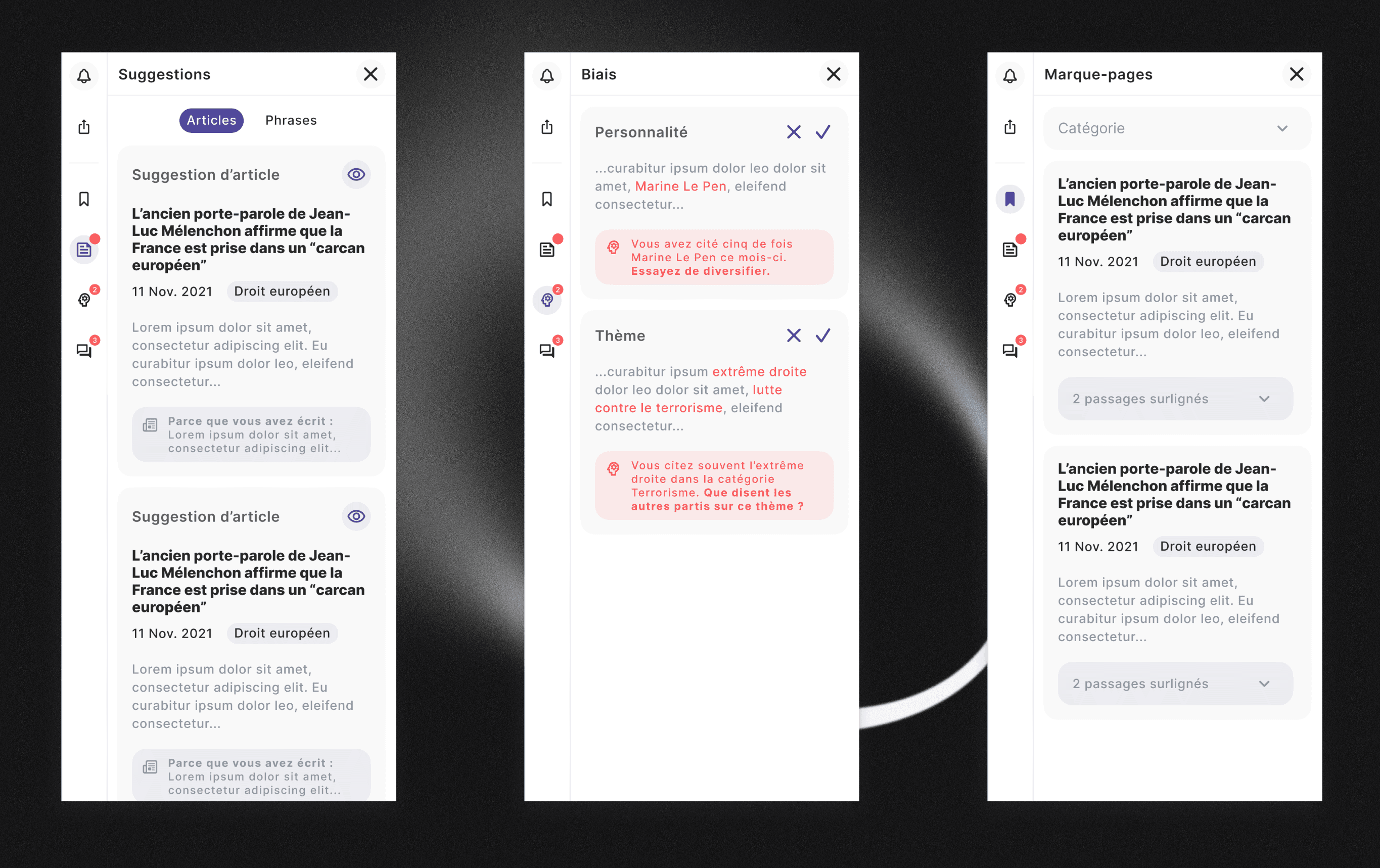 AI integration pannel